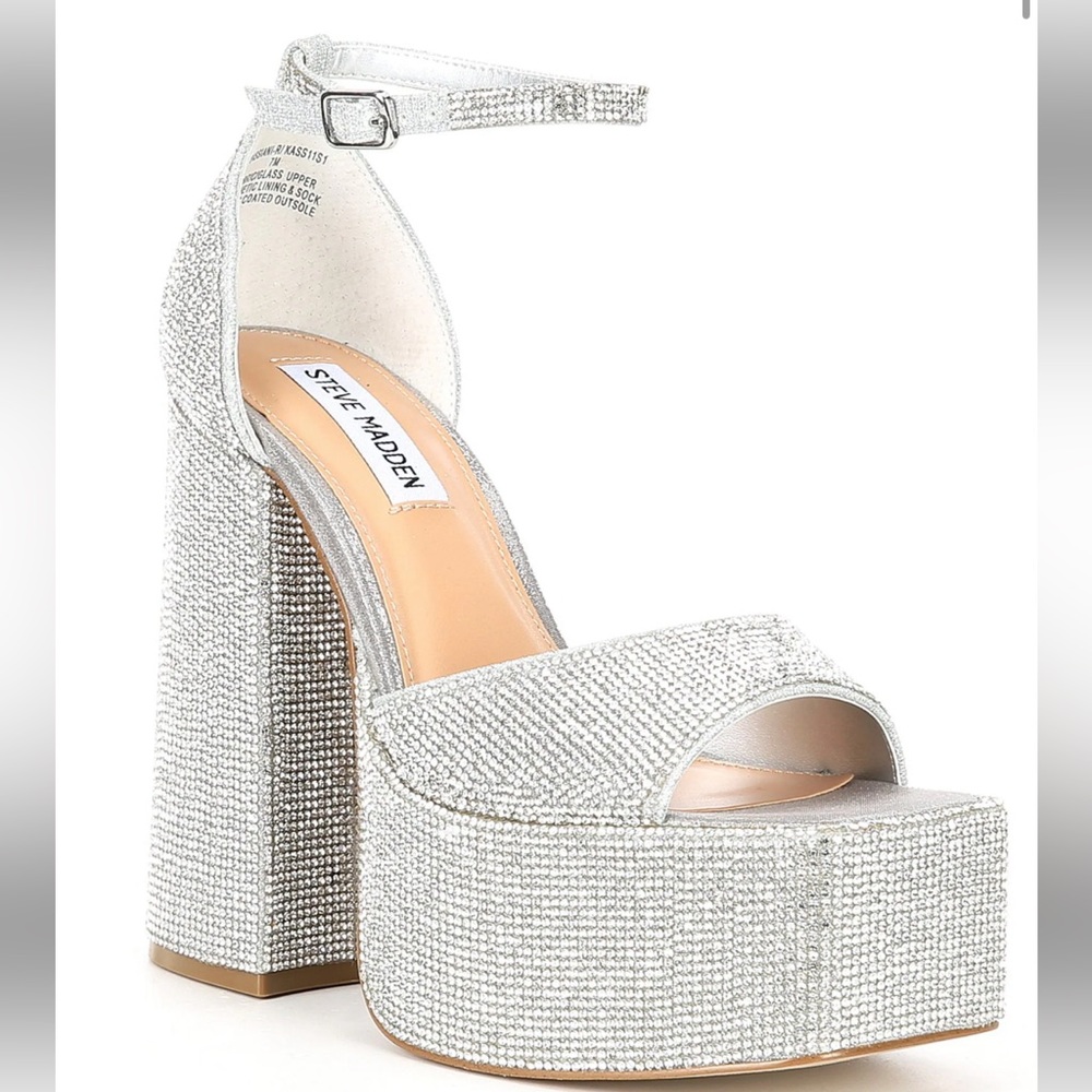 Steve Madden Kassiani Rhinestone Platform.